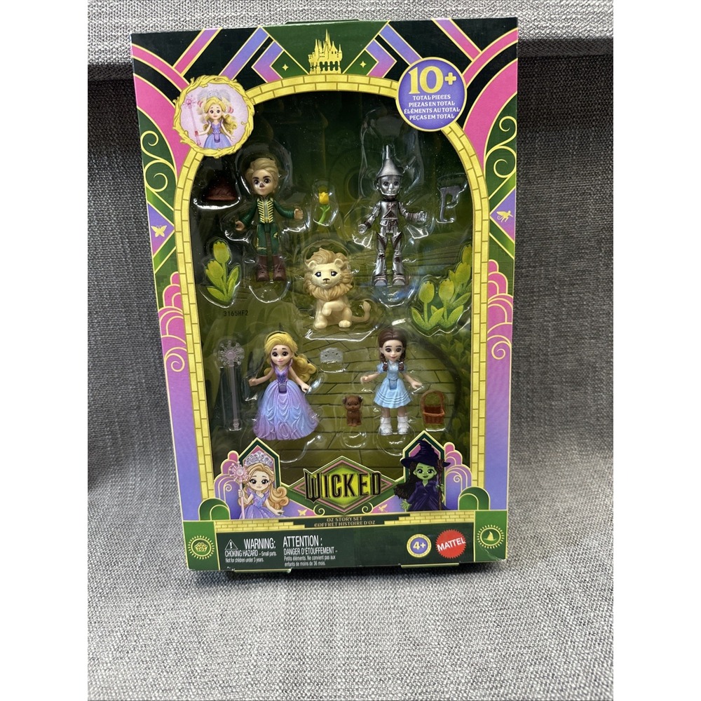 Wicked 2025 Mattel Oz Story Set figure Playset Small Doll Oz Set 5 Pc Dorothy
